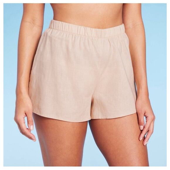 Shade & Shore Women's Pull-On High Waist Cover Up Shorts - Sz XS NWT - Picture 4 of 9
